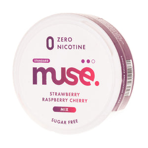 Strawberry Raspberry Cherry Zero Nicotine Pouches by Muse
