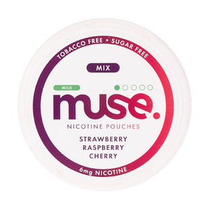 Strawberry Raspberry Nicotine Pouches by Muse Mild 6mg