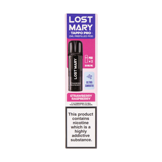 Strawberry Raspberry Tappo Prefilled Pods by Lost Mary