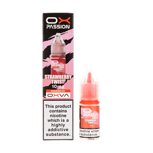 Strawberry Twist Nic Salt E-Liquid by Oxva Ox Passion