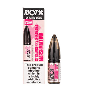 Strawberry & Banana Marshmallow Nic Salt E-Liquid by Riot Squad X