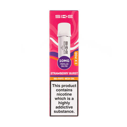 Strawberry Burst Crystal 600 Pro Prefilled Pods by SKE - 10mg