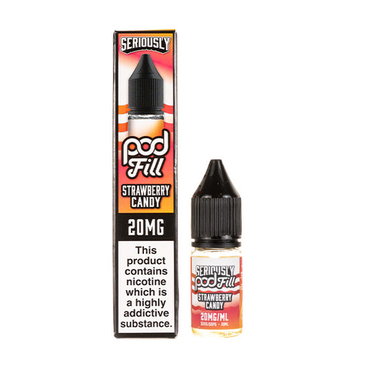 Strawberry Candy Nic Salt E-Liquid by Seriously Pod Fill