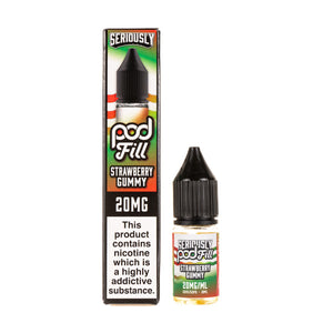 Strawberry Gummy Nic Salt E-Liquid by Seriously Pod Fill
