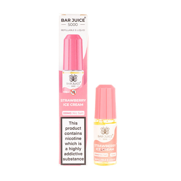 strawberry ice cream vape juice Bar Juice 5000 Strawberry Ice Cream Nic Salt