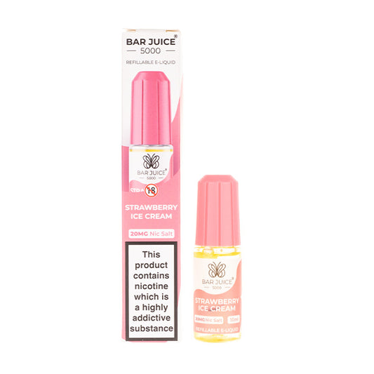 Strawberry Ice Cream Nic Salt E-Liquid by Bar Juice 5000