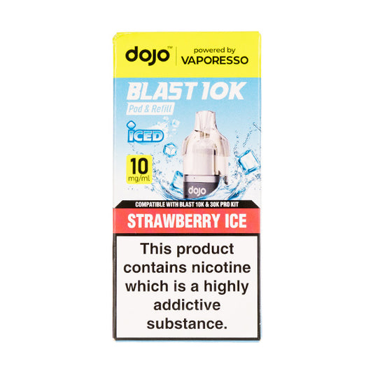 Strawberry Ice Dojo Blast 10K Prefilled Pod + Refill by Vaporesso 10mg