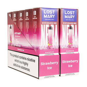 Lost Mary Nera 15k Prefilled Pod + Refill [Box of 10] - Strawberry Ice