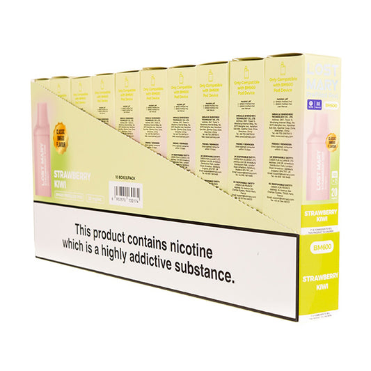 Lost Mary BM600 Prefilled Pods - 2PK [Box of 10] - Strawberry Kiwi