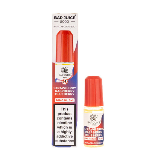 Strawberry Raspberry Blueberry Nic Salt E-Liquid by Bar Juice 5000