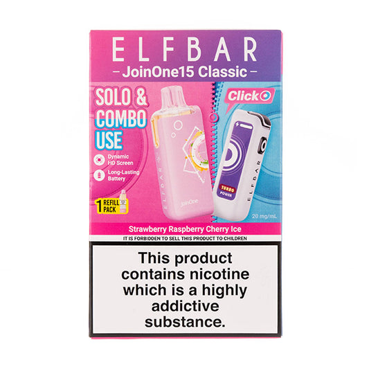 Elf Bar JoinOne15 Prefilled Pod Kit - Strawberry Raspberry Cherry Ice
