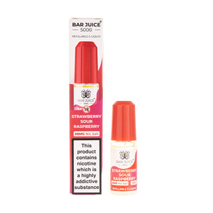 Strawberry Sour Raspberry Nic Salt E-Liquid by Bar Juice 5000