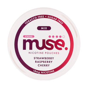 Strawberry Raspberry Nicotine Pouches by Muse Strong 18mg