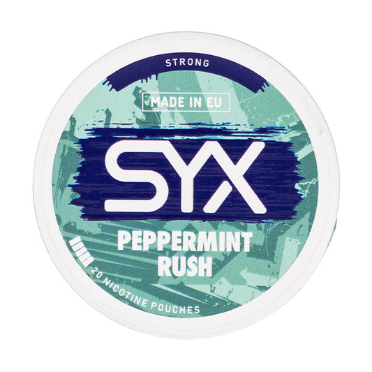 Peppermint Rush Nicotine Pouches by SYX - Strong