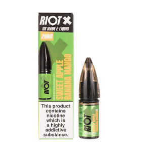 Sweet Apple Banana Mango Nic Salt E-Liquid by Riot X