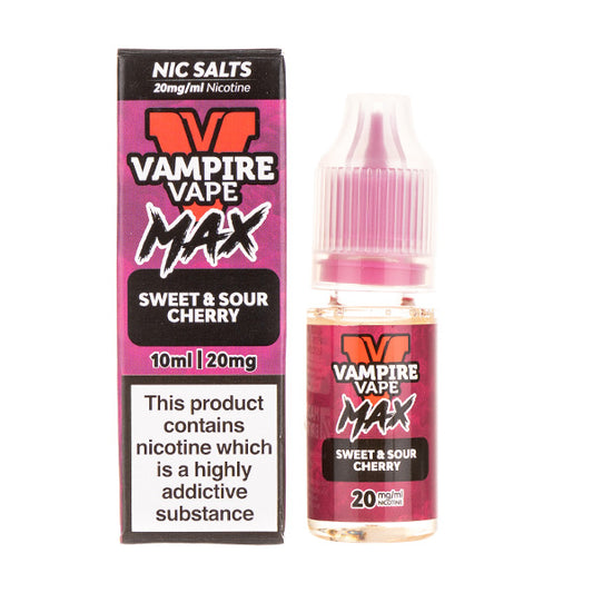 Sweet & Sour Cherry Nic Salt E-Liquid by Vampire Vape Max - 20mg