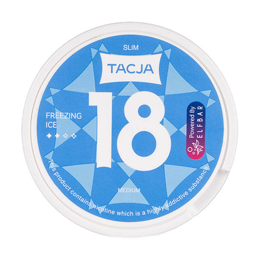 Freezing Ice Nicotine Pouches by Tacja 9mg per pouch strength