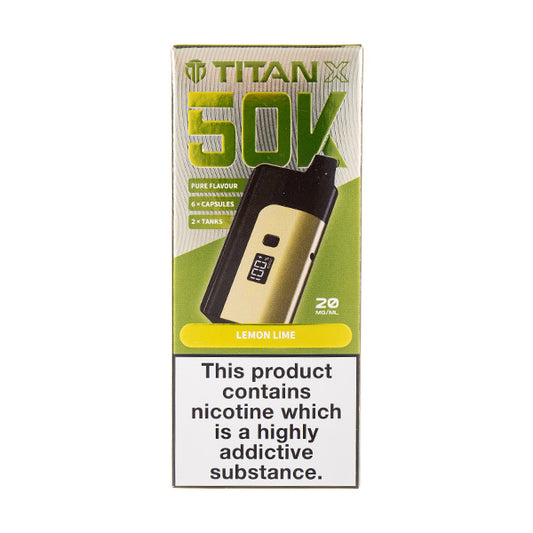 Titan X 50K Prefilled Pod Kit - Lemon Lime