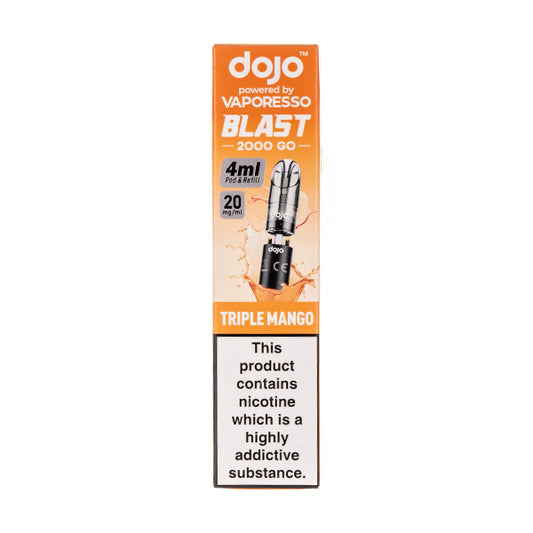 Triple Mango Dojo Blast 2000 Go Prefilled Pod + Refill by Vaporesso