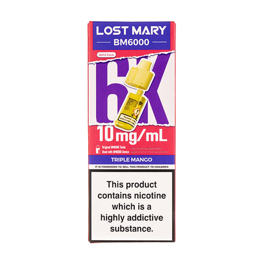 Menthol BM6000 Prefilled Pod + Refill by Lost Mary 10mg