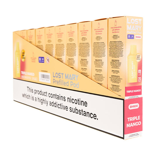 Lost Mary BM600 Prefilled Pods - 2PK [Box of 10] - Triple Mango