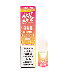 Tropical Peach Bar Nic Salt E-Liquid by Just Juice