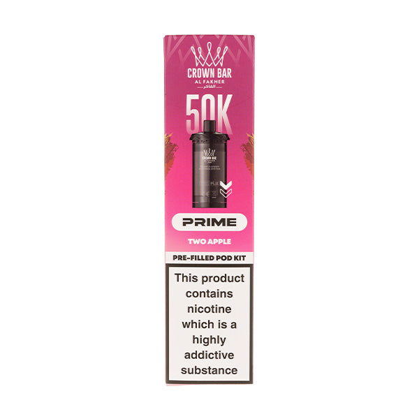 AL FAKHER Two Apple 50K Hypermax Prime Prefilled Pod + Refill by Al Fakher product image