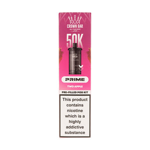 Two Apple 50K Hypermax Prime Prefilled Pod + Refill by Al Fakher