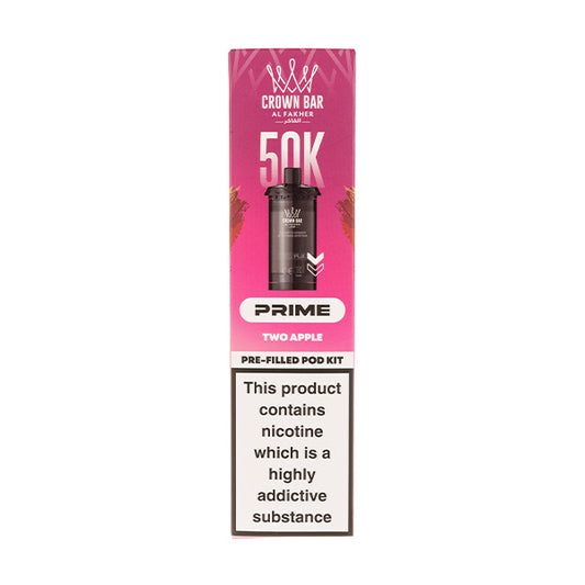 Two Apple 50K Hypermax Prime Prefilled Pod + Refill by Al Fakher