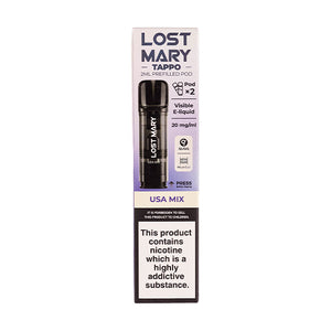 USA Mix Tappo Prefilled Pods by Lost Mary in Box