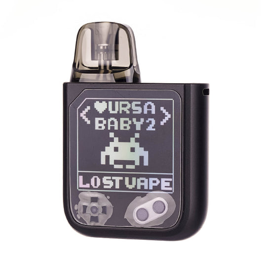 Ursa Baby 2 Pod Kit by Lost Vape in Joy Black x Pixel Role