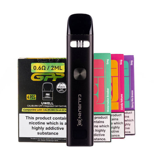 Uwell Caliburn G3 Bundle Kit inc. Pods & Nic Salts | Save Over 20% Uwell Caliburn G3 Bundle Kit inc. Pods & Nic Salts | Save Over 20%
