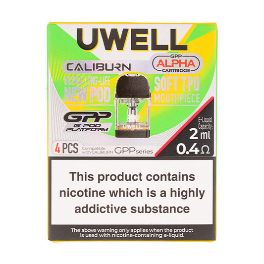 Uwell Caliburn GPP Alpha Replacement Pods - 0.4ohm