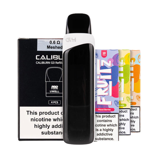 Uwell Caliburn G4 Pro Pod Kit Bundle Frost White