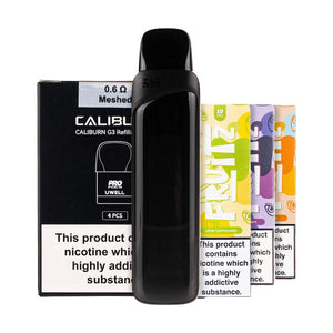 Uwell Caliburn G4 Pro Pod Kit Bundle Stripe Black