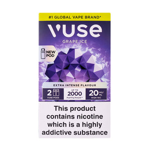 Vuse Pro Pod Nic Salt Refills VPro NS Grape Ice | Vape Superstore Vuse Pro Pod Nic Salt Refills VPro NS Grape Ice | Vape Superstore