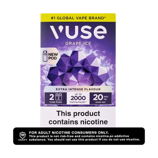 VPro NS Grape Ice Vuse Pro Pod Nic Salt Refills