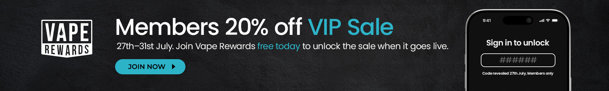 Sign up now to take part in our 20% Off sitewide sale