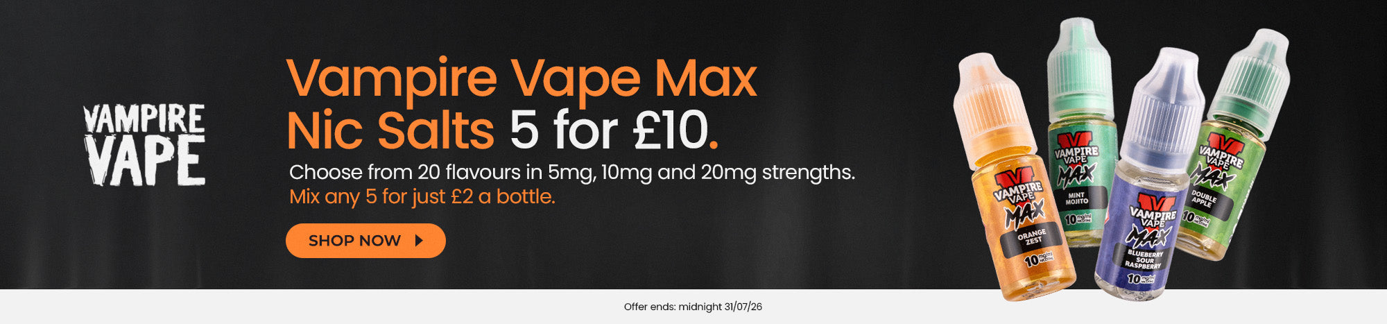 Shop Vampire Vape Max 5 for £10