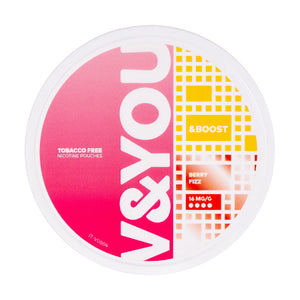 Berry Fizz &Boost Nicotine Pouches by V&YOU