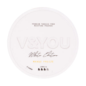 Mango Freeze White Edition Nicotine Pouches by V&YOU