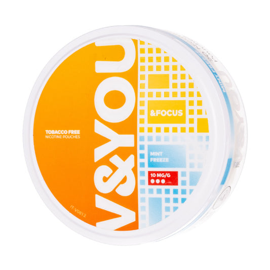Mint Freeze &Focus Nicotine Pouches by V&YOU