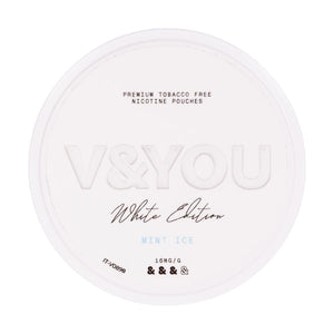 Mint Ice White Edition Nicotine Pouches by V&YOU