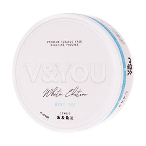Mint Ice White Edition Nicotine Pouches by V&YOU