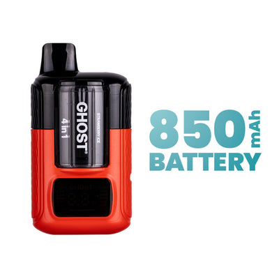 Ghost Vape Battery Quad - 500 mAh Square Flex Temp Battery Ghost Vape Battery Quad - 500 mAh Square Flex Temp Battery