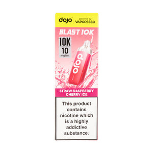 Vaporesso Dojo Blast 10K Prefilled Pod Kit - 10mg in Straw-Raspberry Cherry Ice