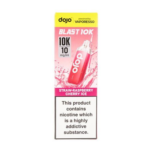 Vaporesso Dojo Blast 10K Prefilled Pod Kit - 10mg in Straw-Raspberry Cherry Ice