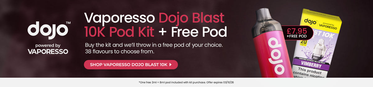 Shop the Vaporesso Dojo Blast 10K offer
