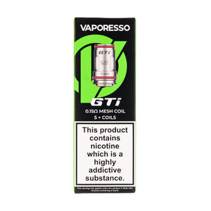 Vaporesso GTi Replacement Mesh Coils - 5 Pack 0.15ohm
