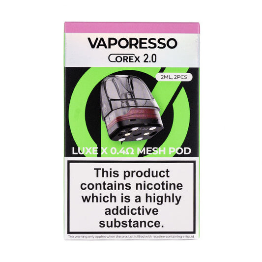 Vaporesso Luxe X Corex 2.0 Pod Pack - Refillable Pods Vaporesso Luxe X Corex 2.0 Pod Pack - Refillable Pods